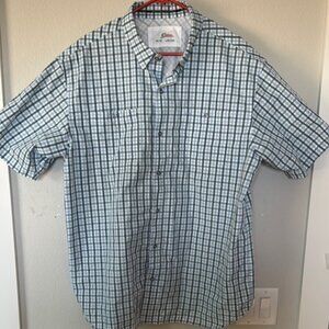 Blue and White Men's Shirt